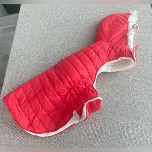 Boots & Barkley- Orange Quilted Dog Jacket with Hood